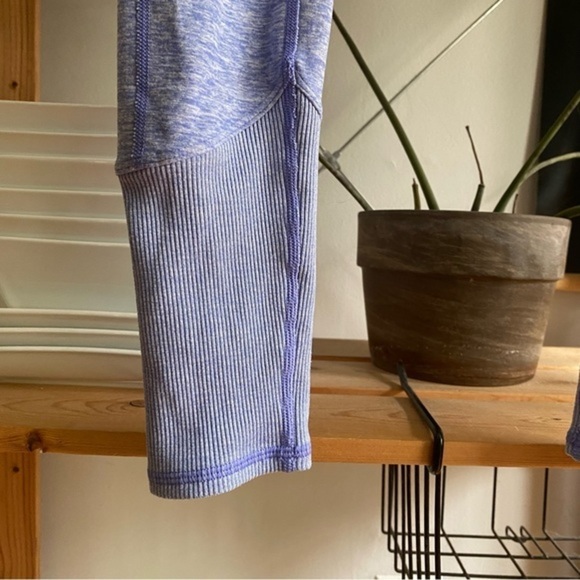 ALO Yoga Purple Heather High-Waist Alosoft Lounge Leggings - Picture 7 of 13